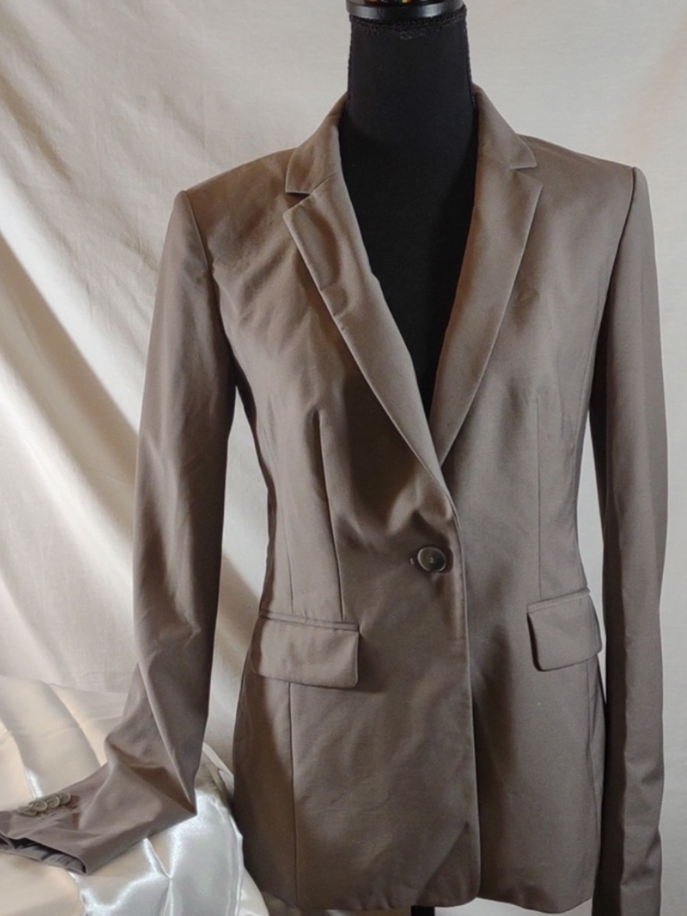 Ann Taylor Taupe Blazer - Tailored Size 0